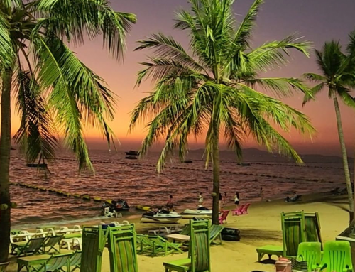 An evening stroll with so much to see along Jomtien Beach