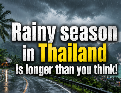 Rainy season is longer than you think in Thailand